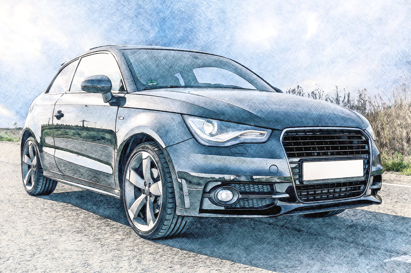 逼真彩色铅笔素描效果PS动作下载 Soft Pencil Sketch CS2+ Photoshop Action插图(6)