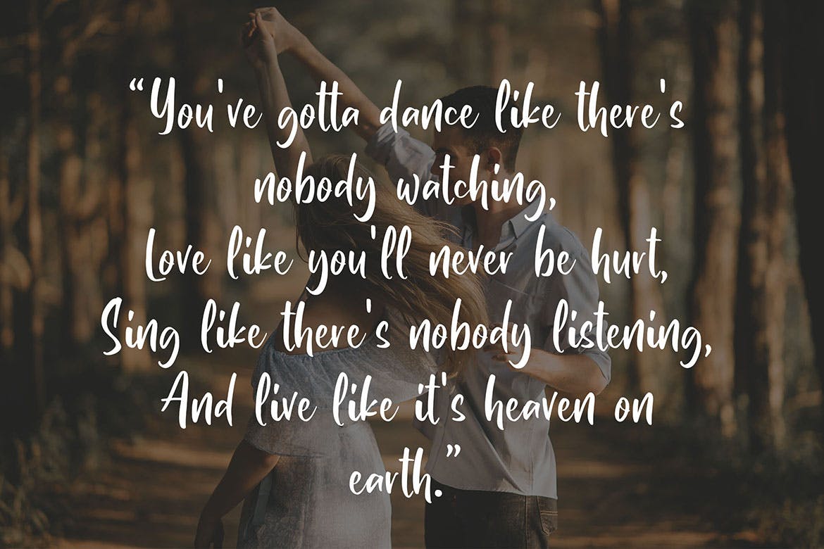 签名/品牌设计适用的英文书法字体 Santhany – Handwritten Typeface插图(2)