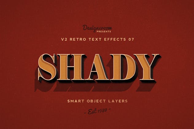 80年代复古风格文本特效PS字体样式v1 Retro Text Effects V2插图(7)