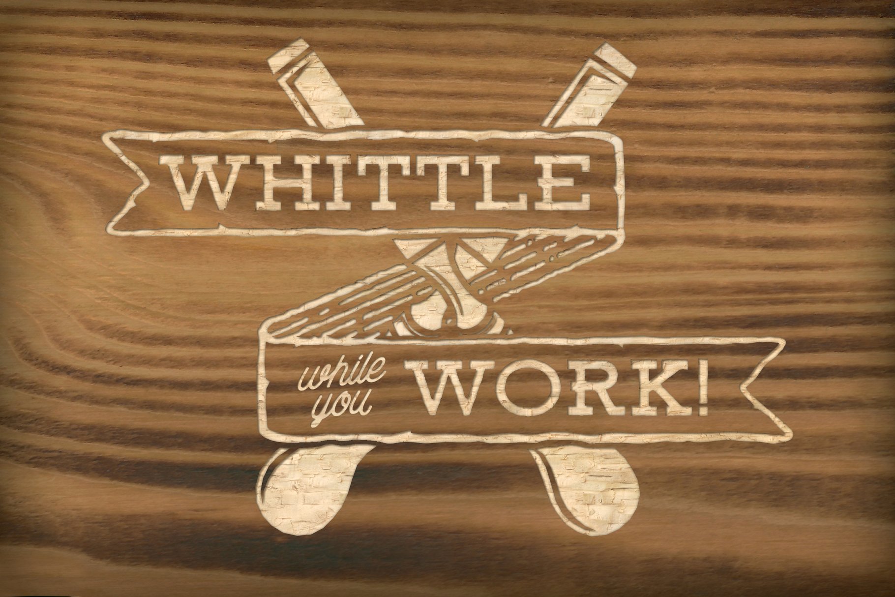 木雕木刻图层样式及木纹背景 The Wood Carver – PS Styles & More插图(3)