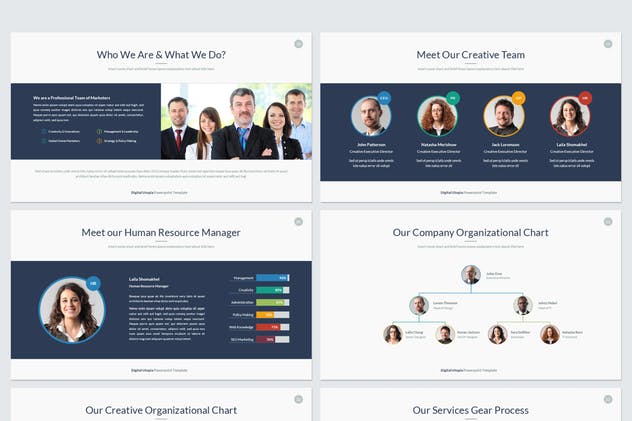 数据信息科技风格PPT幻灯片模板下载 Digital Utopia PowerPoint Template插图(4)