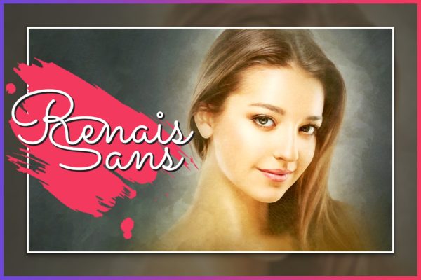 唯美油画作品风格一键生成PS动作 Renaissance CS3+ Photoshop Action