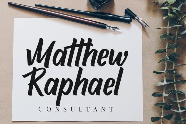 优雅大气手写无衬线字体 Attemptyon Sans Serif Typeface插图(4)