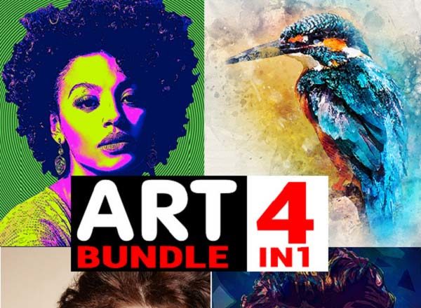 多种绘画特效Photoshop动作合集下载