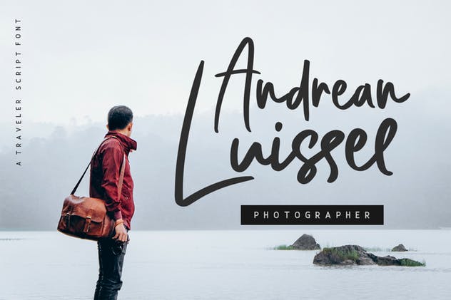 个性独特英文手写书法字体 Bellevue // A Traveler Script Font插图(1)