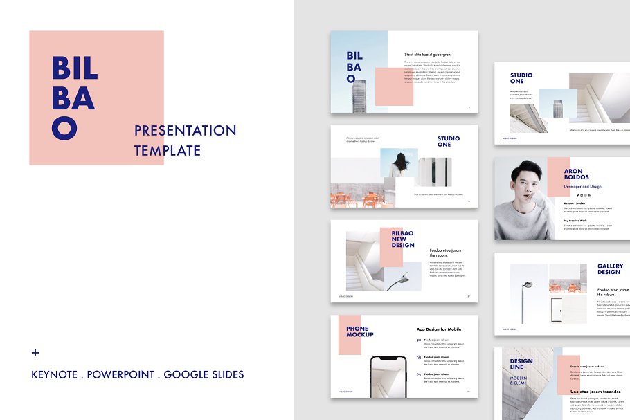 极力推荐:21合1创意产品演示 PPT&Keynote 幻灯片模板 The Bundle Presentation + 60 Photos插图(2)