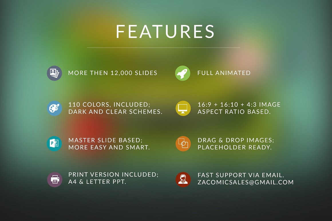 素材库下午茶：夏季鲜花主题的PPT&海报模版套装下载[PPTX,PSD]插图(3)