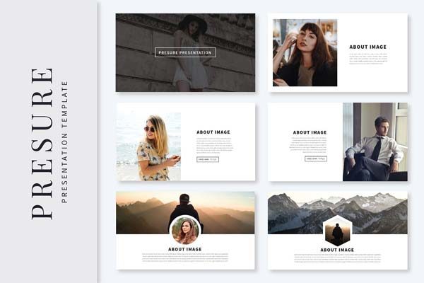 时尚、休闲、独特的Presure Powerpoint模版