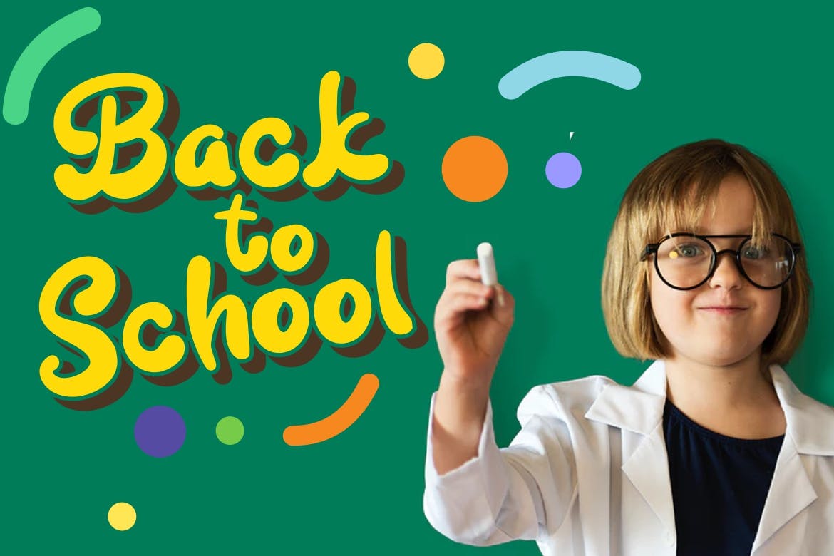 儿童可爱卡通风格印刷设计英文无衬线字体下载 Kidsjone Fun For Kids插图(3)