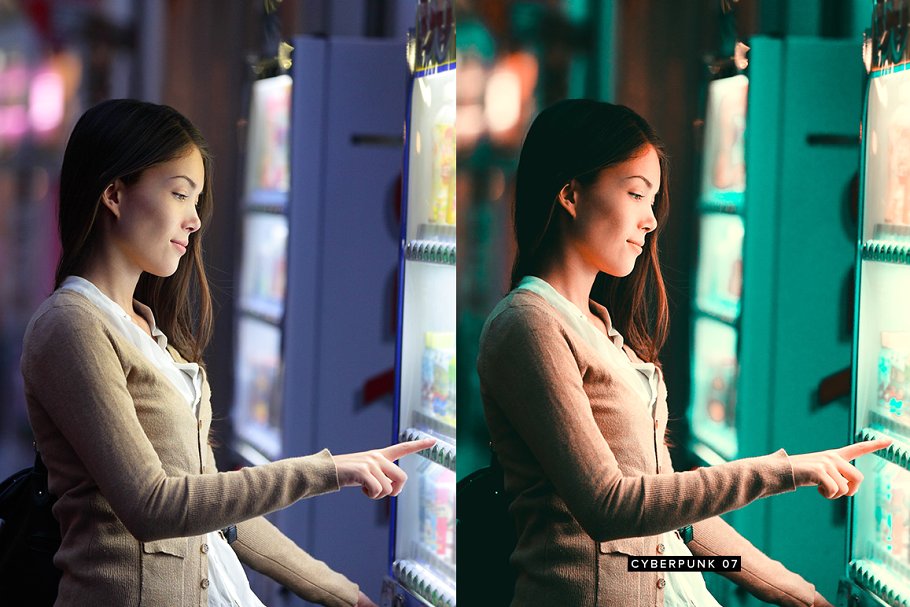 10款科幻电影特效照片滤镜PR预设 10 Cyberpunk Lightroom Presets LUTs插图(3)