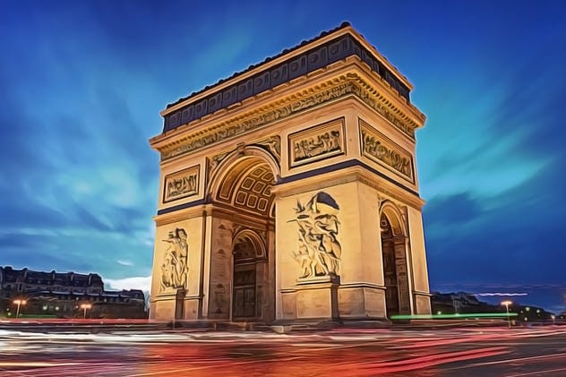 逼真人物油画效果一键生成PS动作 Oil Paint Photoshop Action插图(4)