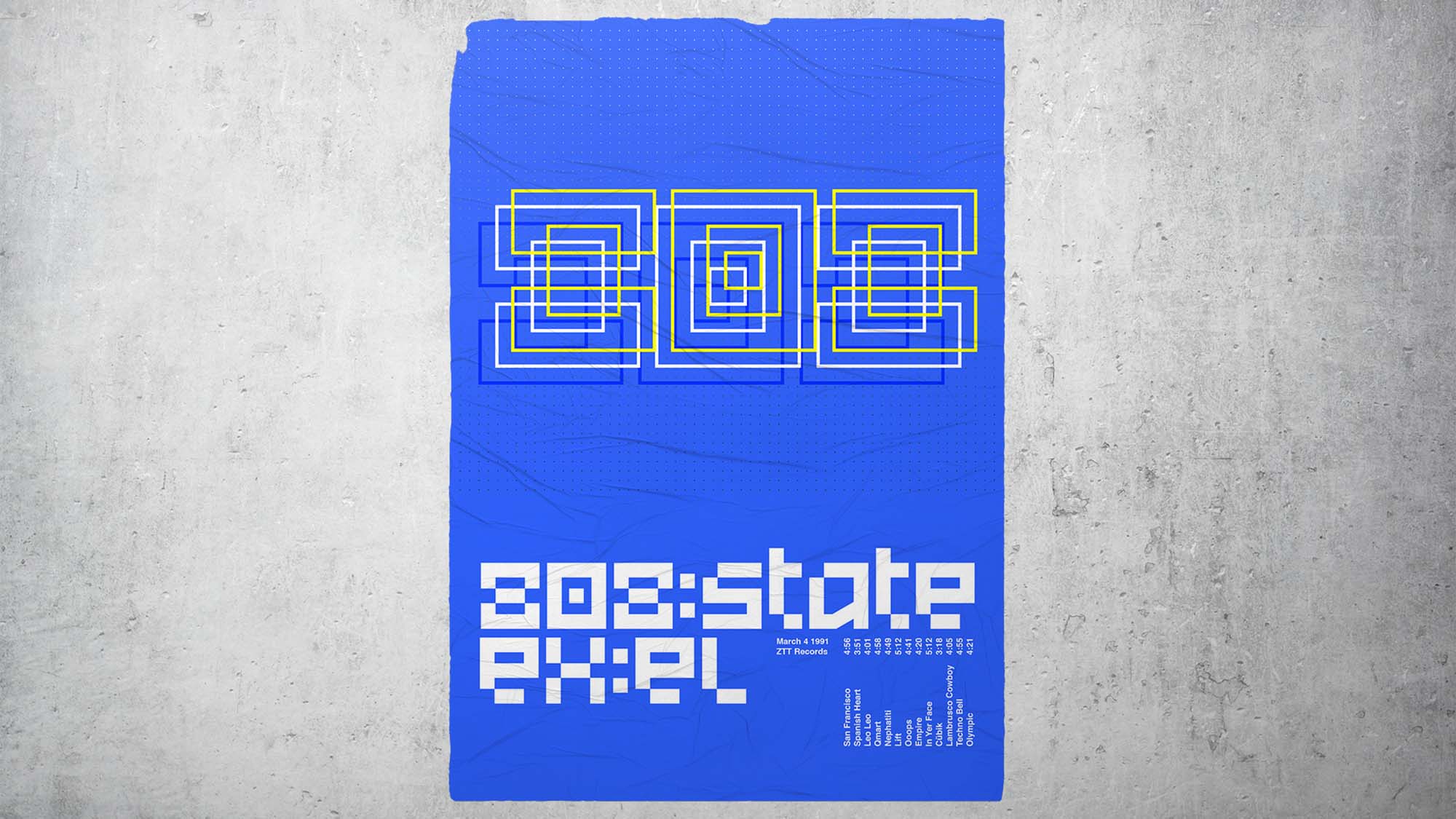 几何像素英文无衬线字体 Stopwatch Free Typeface插图(7)