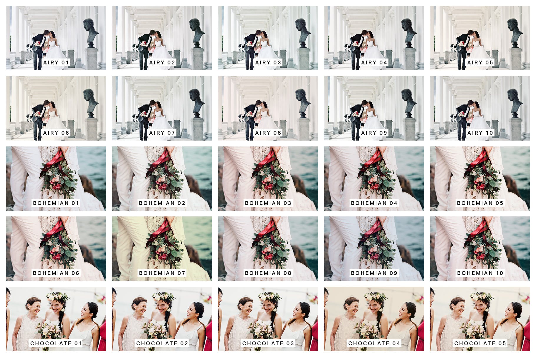 50款影楼后期调色LR预设 50 Wedding Lightroom Desktop and Mobile Presets插图(1)