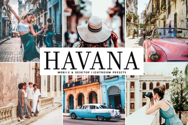 复古风摄影特效LR调色滤镜预设 Havana Mobile &amp; Desktop Lightroom Presets