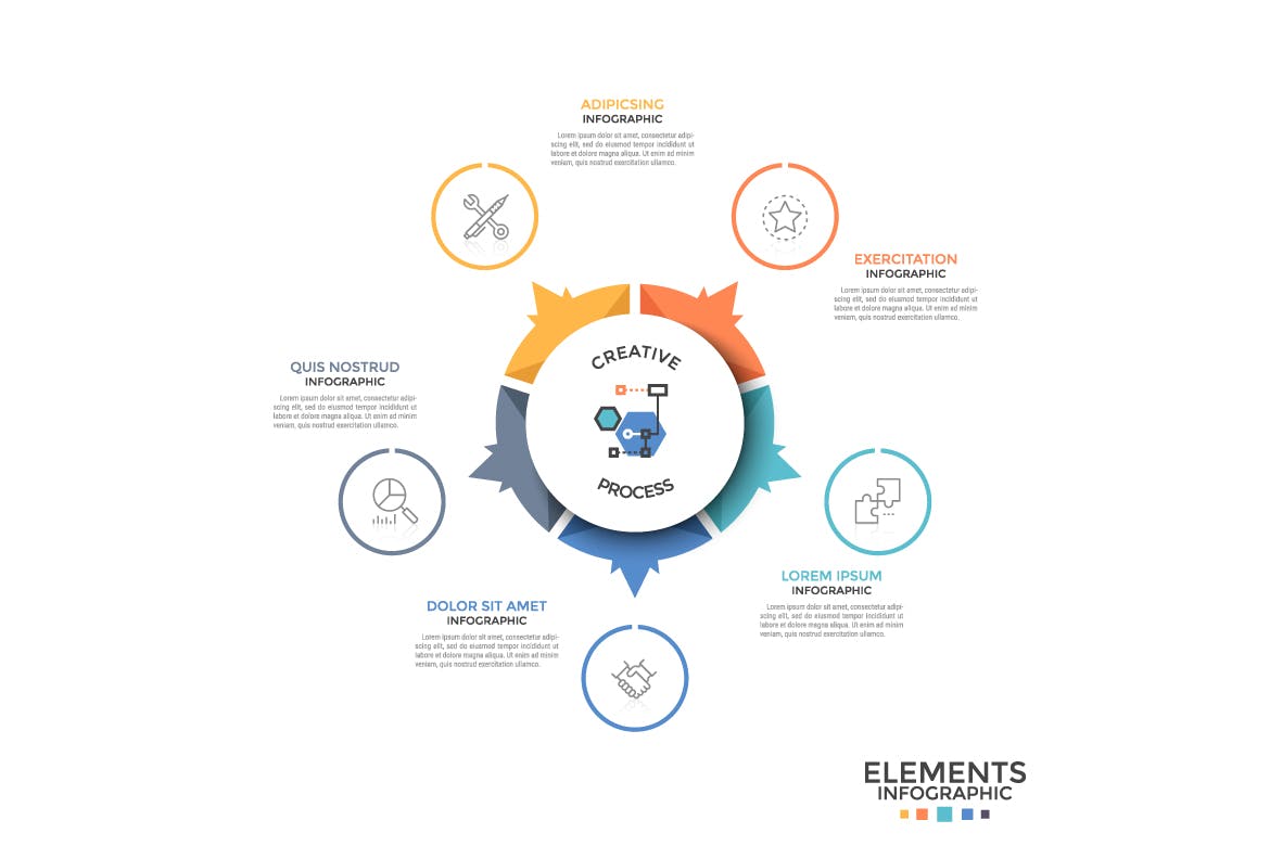 数据统计分析类幻灯片设计信息图表素材v14 Infographic Solutions. Part 14插图(8)