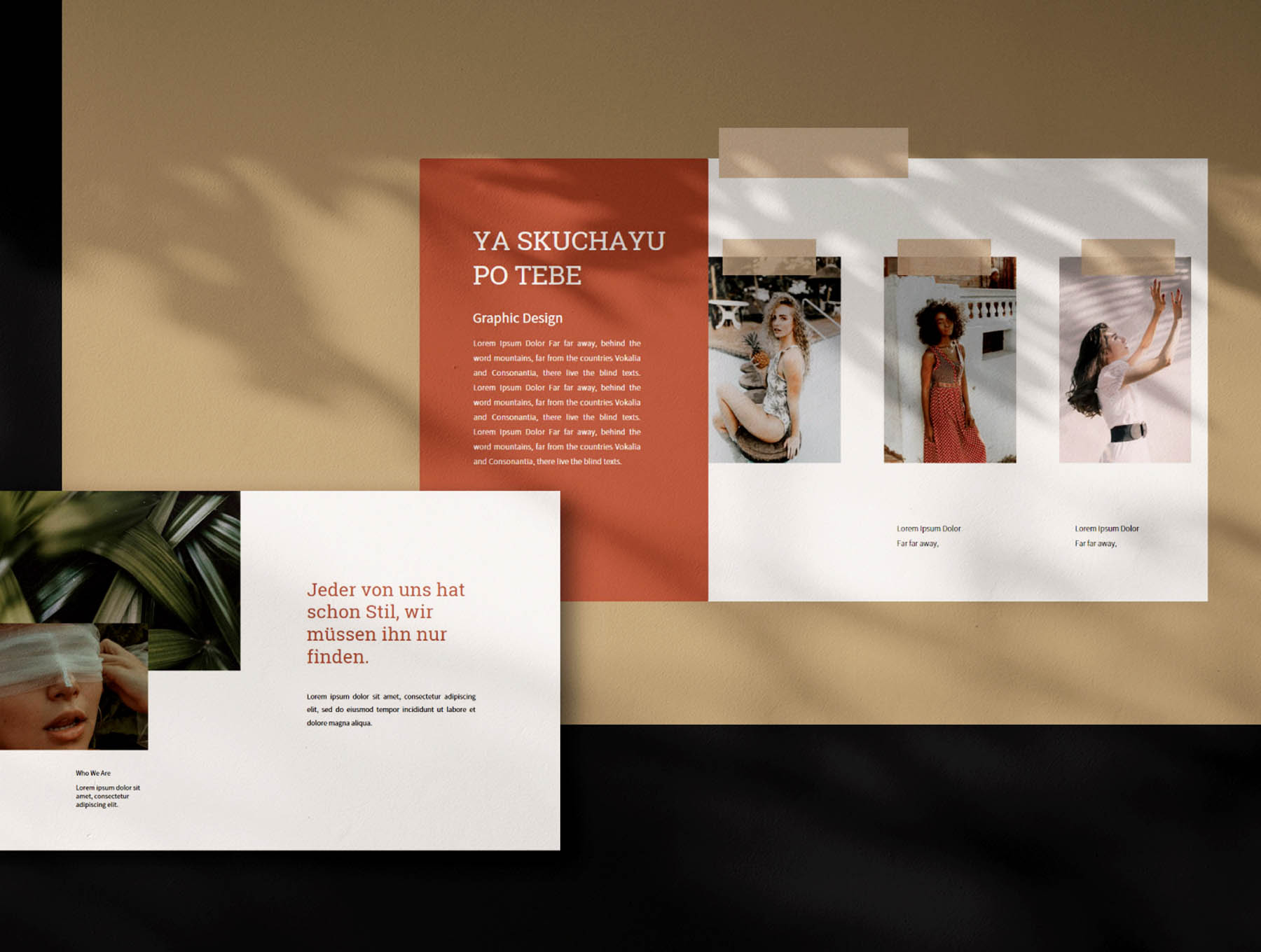 素材库下午茶：极简高端时尚的素材库精选Google演示模板插图(7)