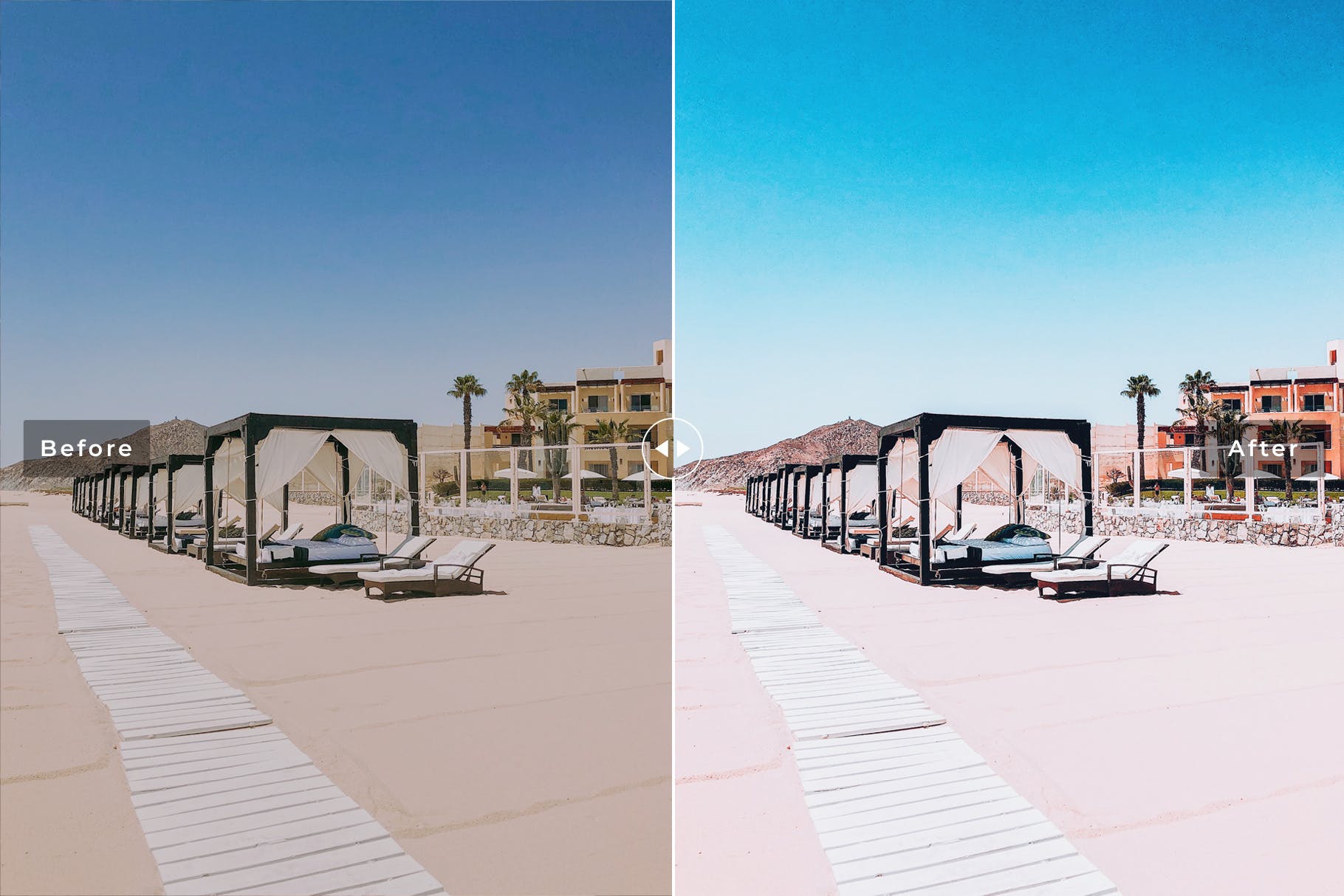 照片后期加工对比度&色调调整Lightroom预设 Los Cabos Mobile & Desktop Lightroom Presets插图(5)