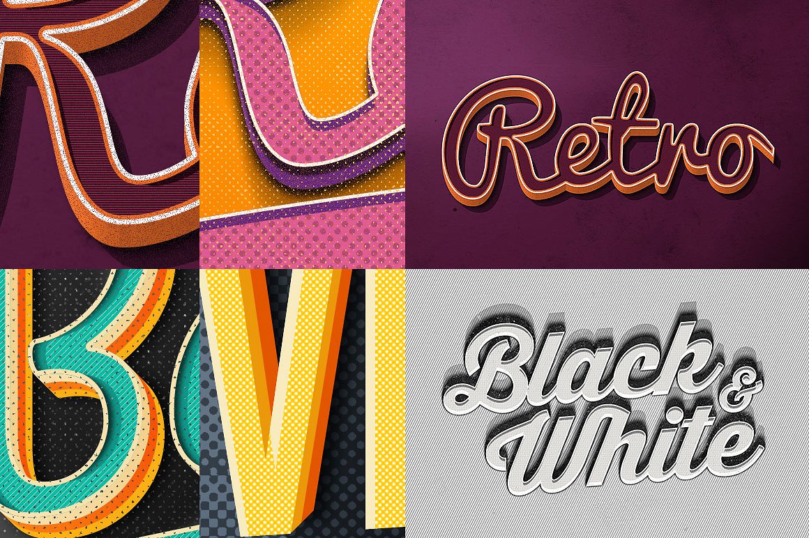 素材库下午茶：150款3D文字效果的PS图层样式 150 3D Text Effects for Photoshop–2.61 GB插图(24)