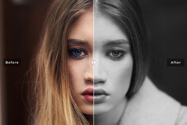 高级灰照片效果调色滤镜PS动作 Slate Grey Tones Photoshop Actions插图(1)