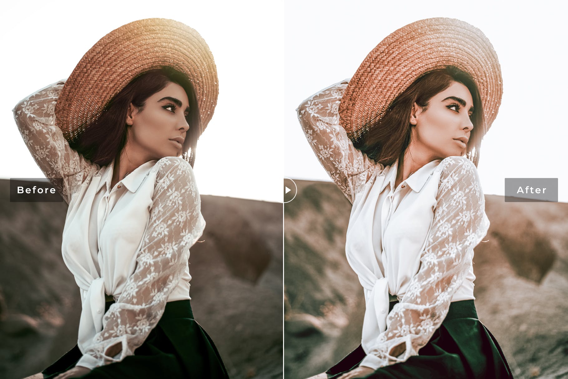 柔和亮色人像摄影旅游摄影后期调色滤镜LR预设 Macchiato Mobile & Desktop Lightroom Presets插图(1)