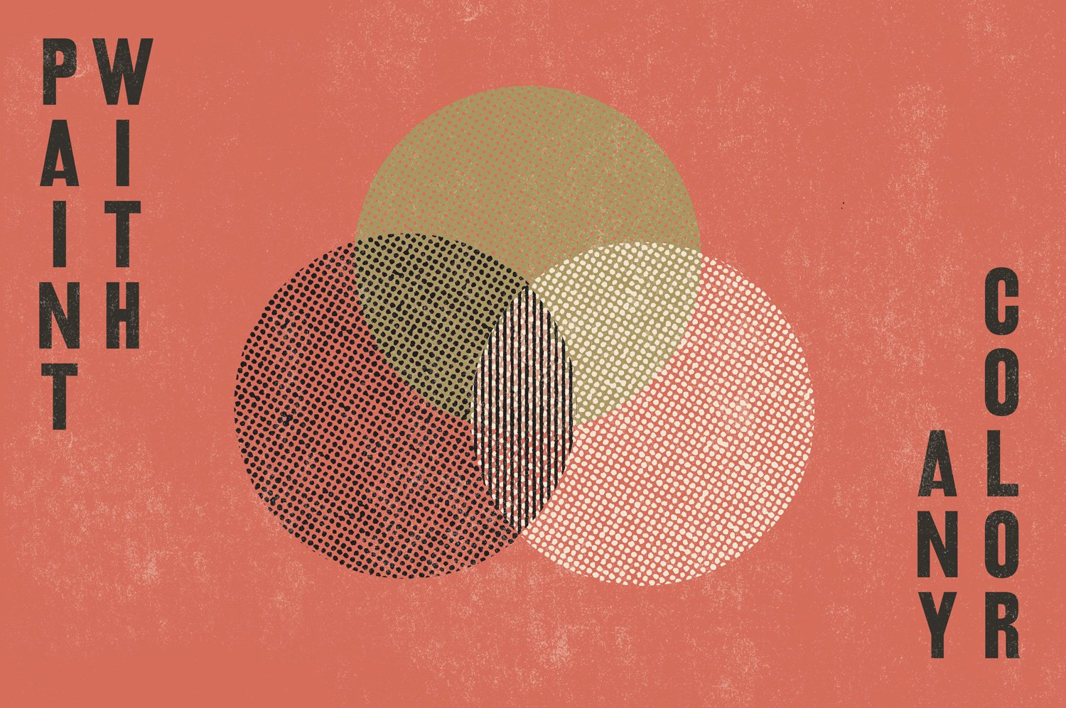 超过220种效果的半色调PS笔刷合集 BEAT TONES: Beat Up Halftone Brushes插图(7)