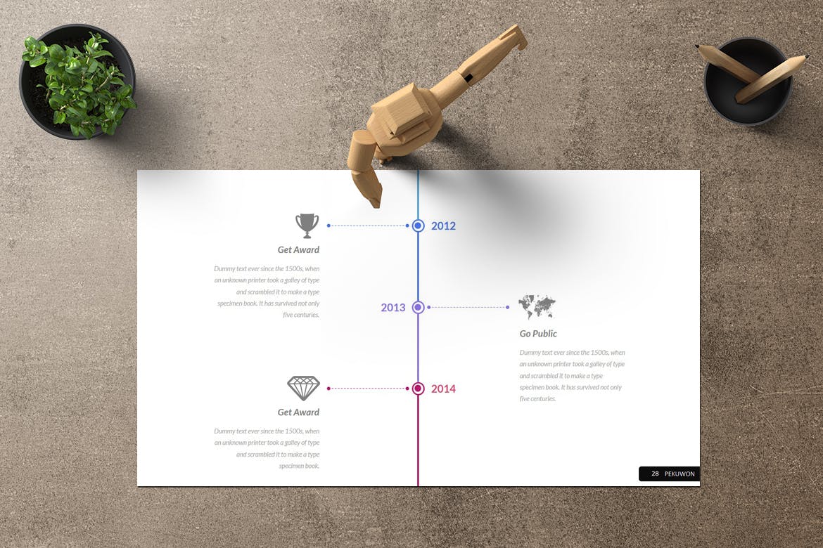 企业路演/融资/投标主题素材库精选Keynote模板设计模板 Pekuwon – Keynote Template插图(4)