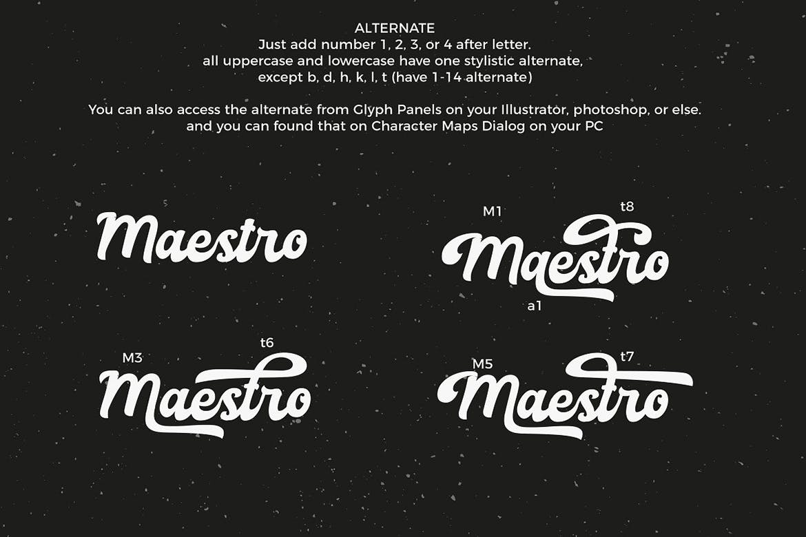 Logo设计&标题排版英文笔刷手写字体 Rachael Script插图(2)