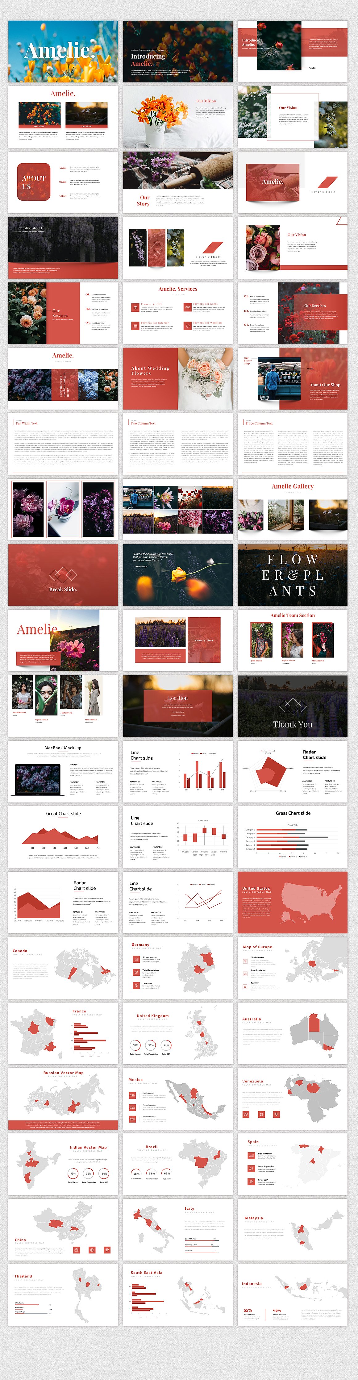 现代多图展示的PPT模板下载 AMELIA – Modern Powerpoint Template [pptx]插图(3)