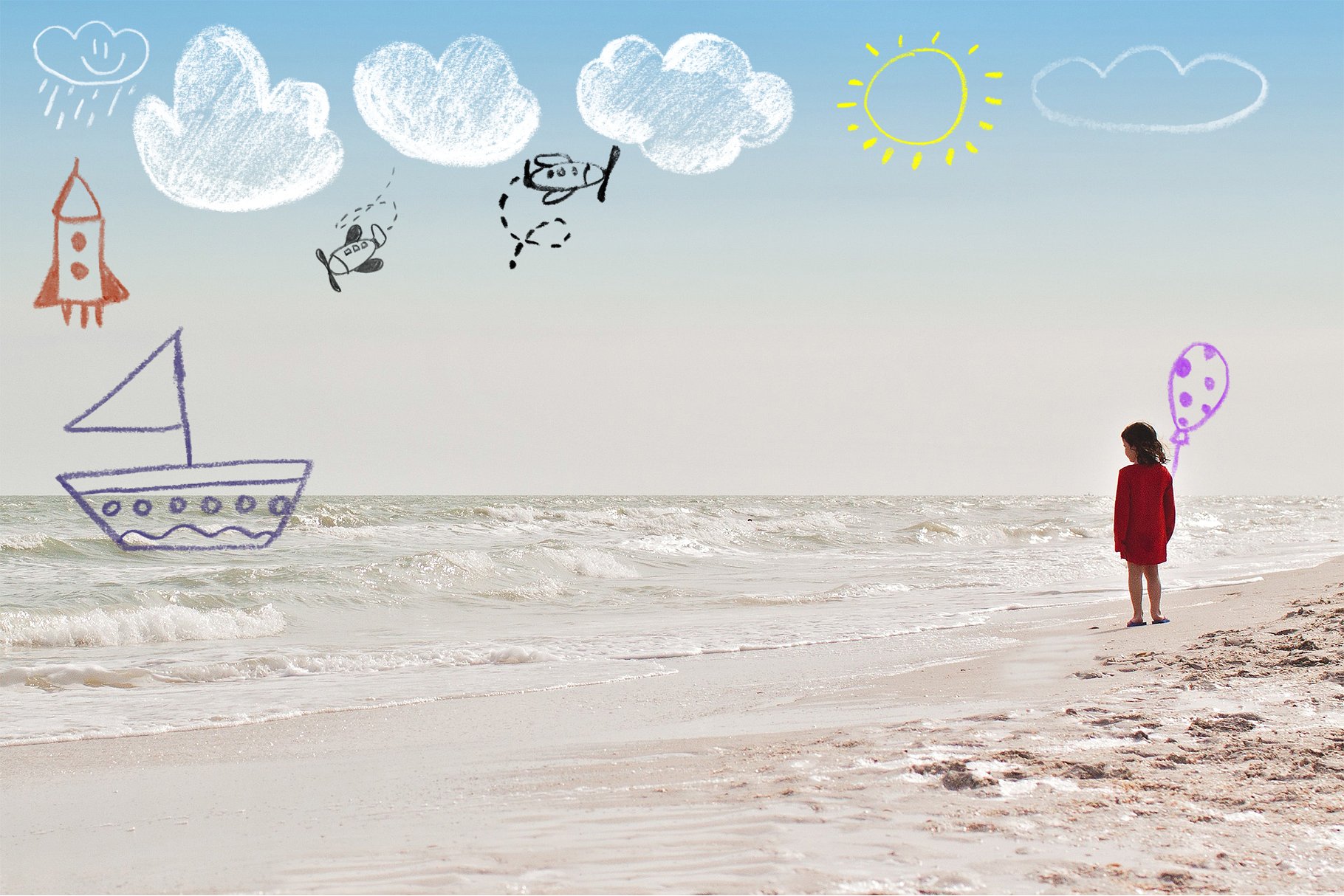 趣味的蜡笔PS笔刷下载 Scribble-PS Brushes [abr]插图(10)