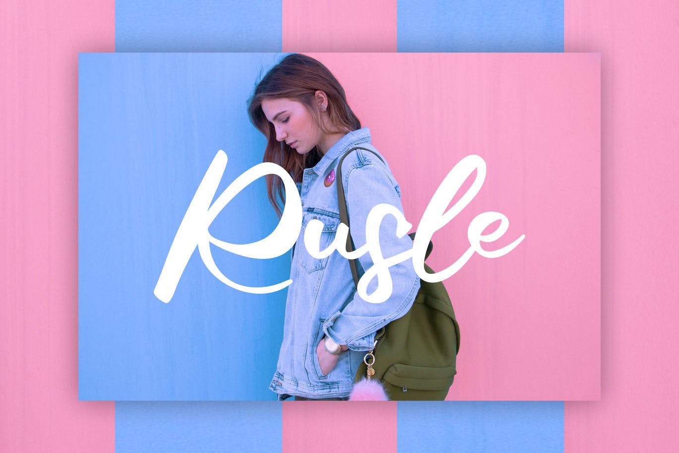 现代风格印刷排版设计英文书法艺术字体素材库精选 Giji | Modern Script Style Font插图(2)