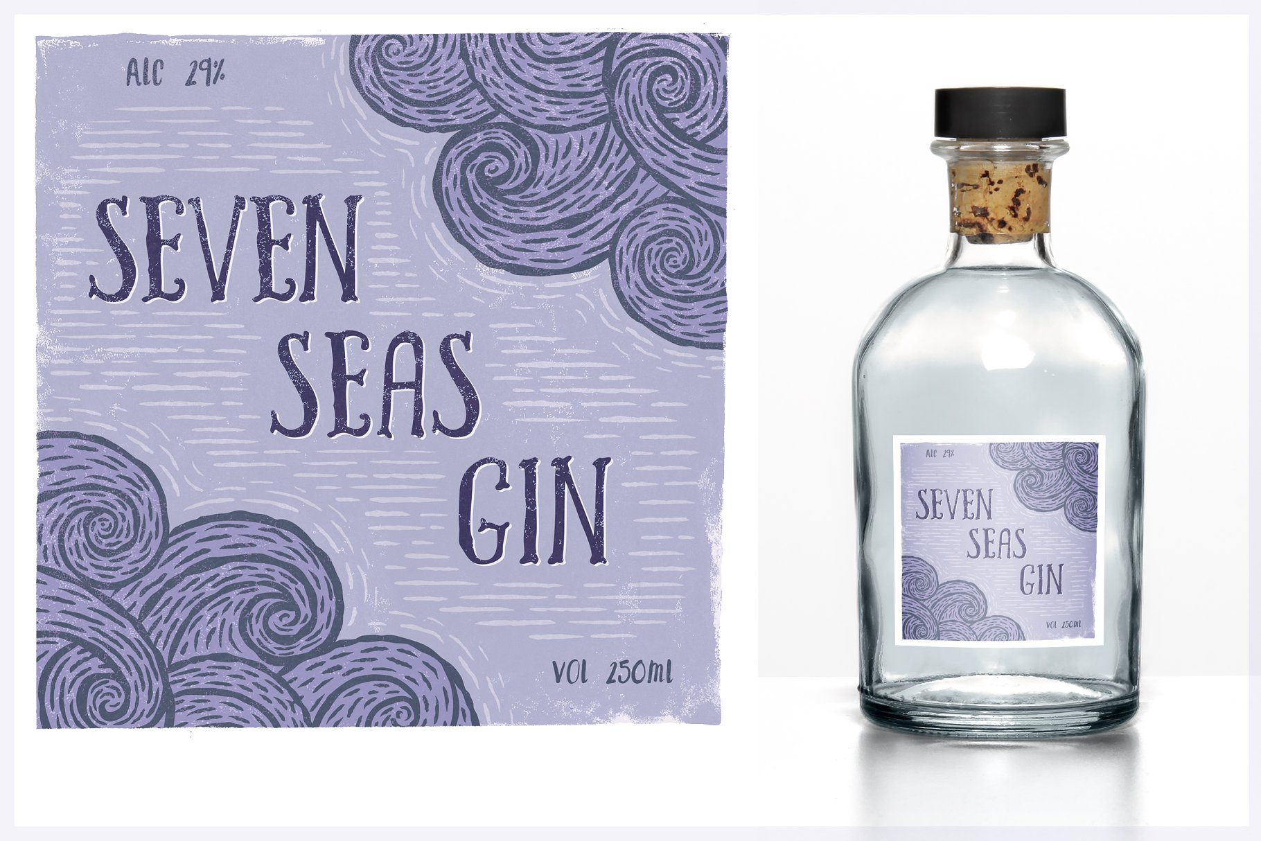 亚麻油毡浮雕设计工具包[笔刷/样式/模板/纹理] The Complete Linocut Tool Kit插图(8)