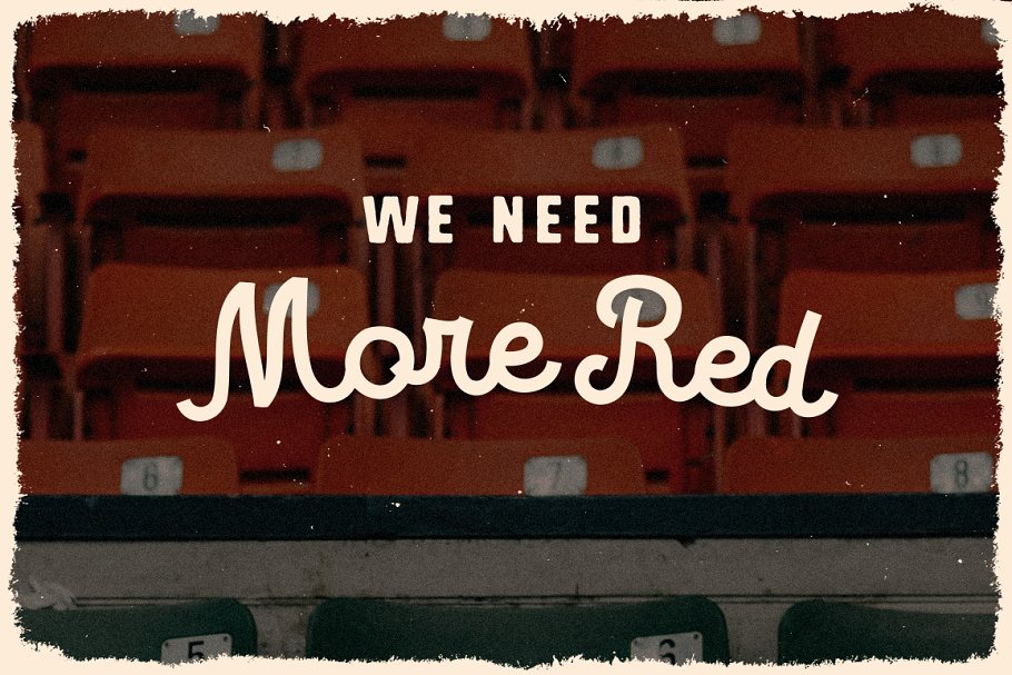 复刻棒球服和球队标志字体 Fenway • Script & Sans + Bonus插图(1)