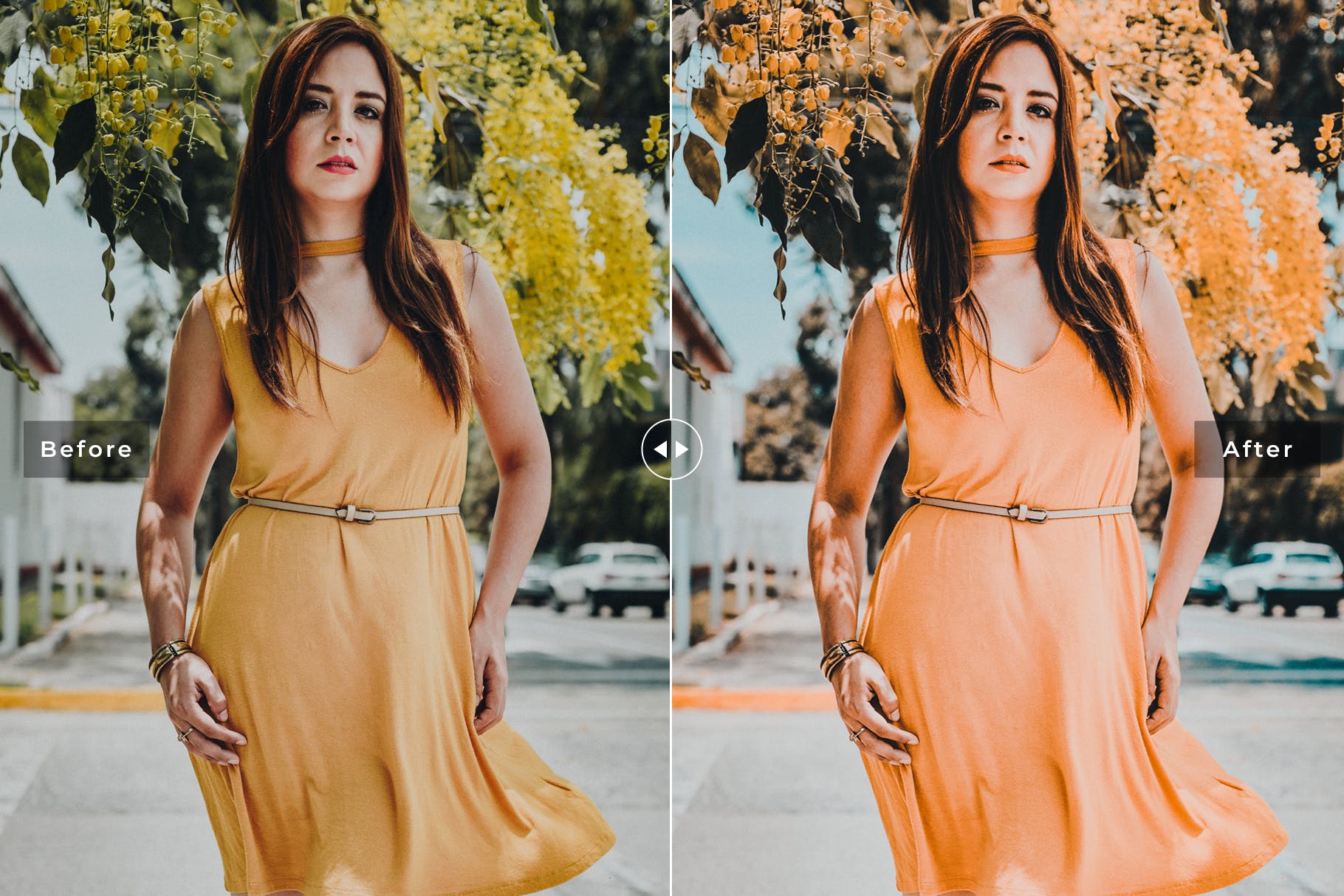 颗粒感/暖色调/褪色风格人像摄影滤镜素材库精选LR预设 Mandarin Mobile & Desktop Lightroom Presets插图(2)