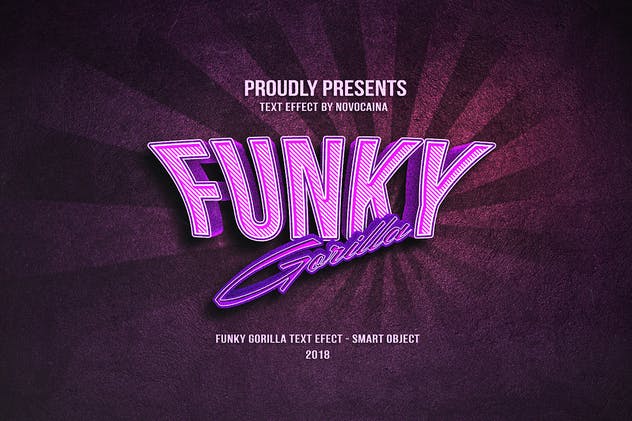 10款炫酷发光字体效果PSD分层模板 Text Effects Bundle – 10 PSD插图(1)