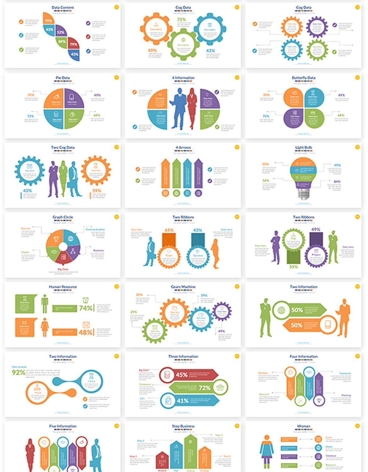 高端商业商务质感的高品质大数据powerpoint幻灯片演示模板（pptx）插图(7)