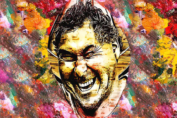 像素失真卡通效果PS动作