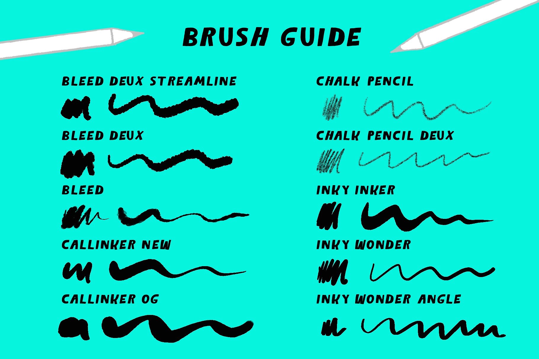 人物手绘必备Procreate笔刷 Hodge Podge Brushes for Procreate插图(1)