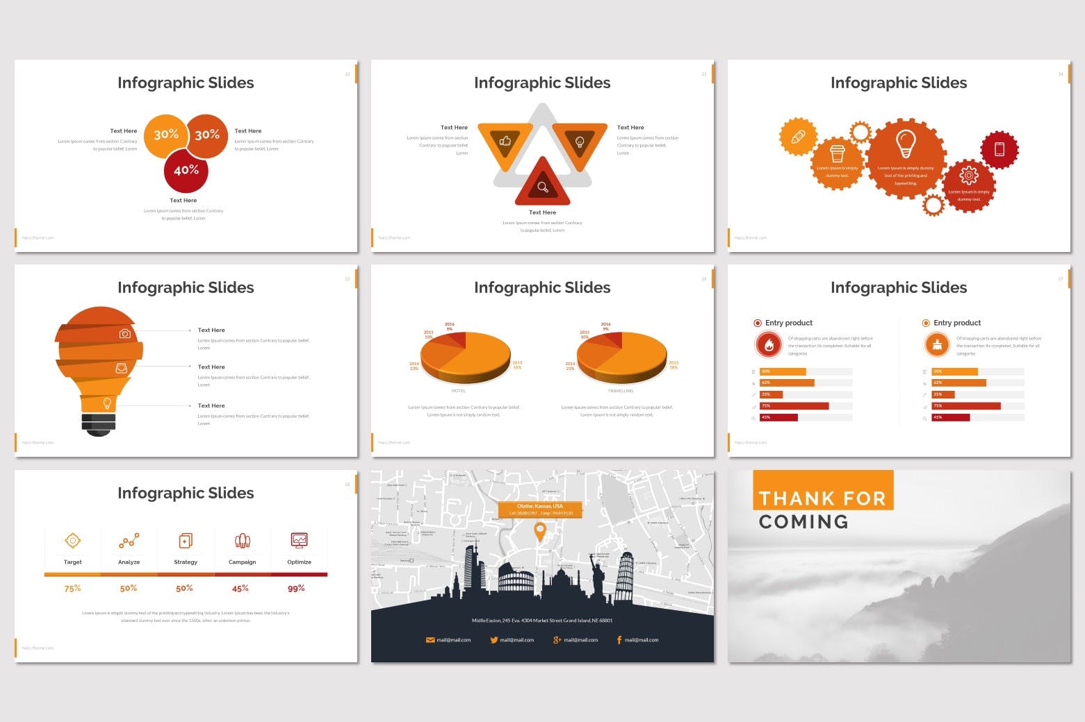 室内装饰设计公司介绍PPT模板下载 Naco – Powerpoint Template插图(4)