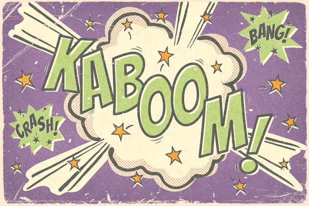 复古连环漫画印刷效果图层样式 Vintage Comic Creator插图(3)