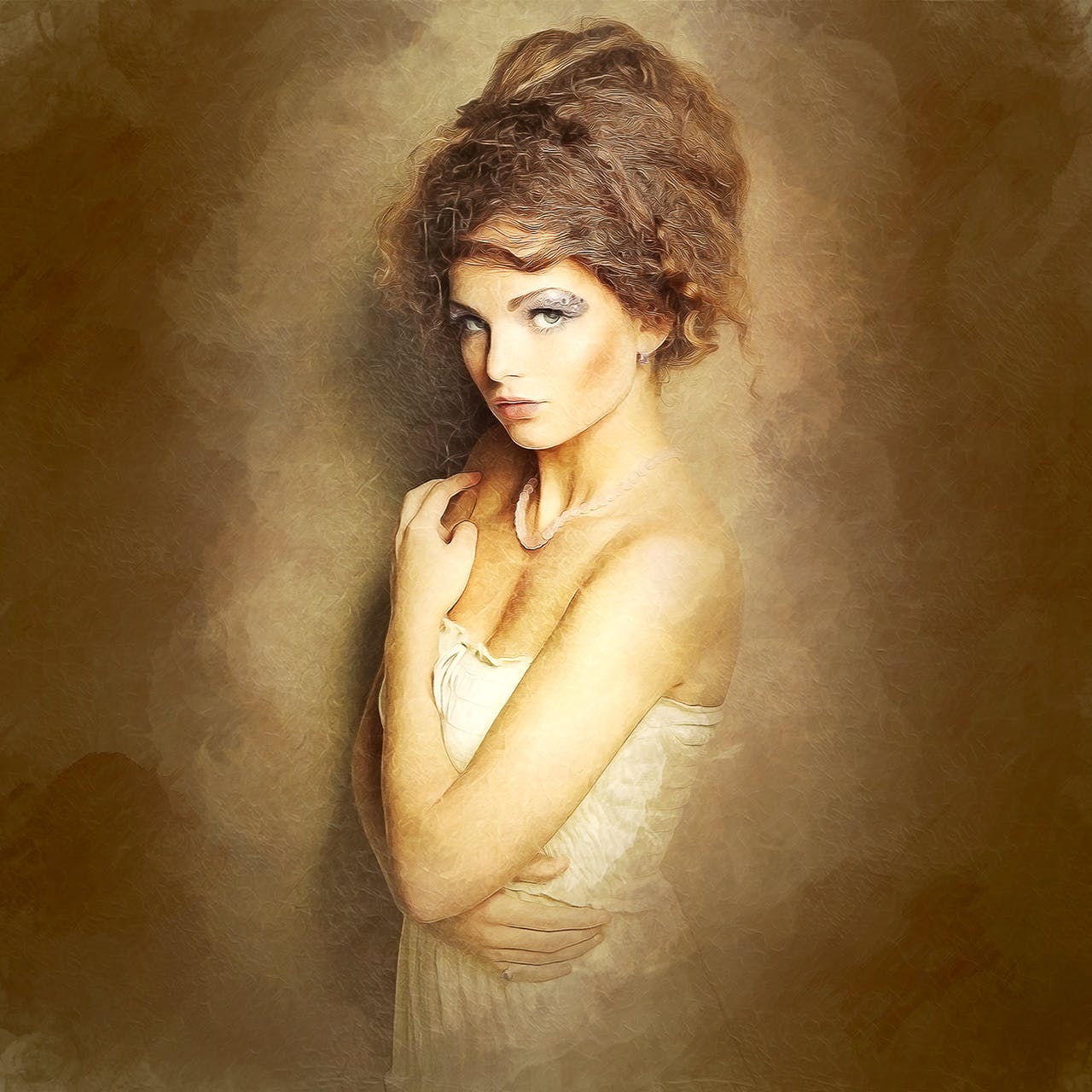 唯美油画作品风格一键生成PS动作 Renaissance CS3+ Photoshop Action插图(2)