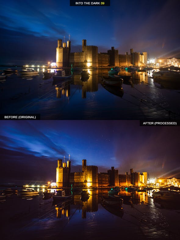 19个夜景摄影照片后期处理LR调色预设 19 Into The Dark Lightroom Presets插图(8)