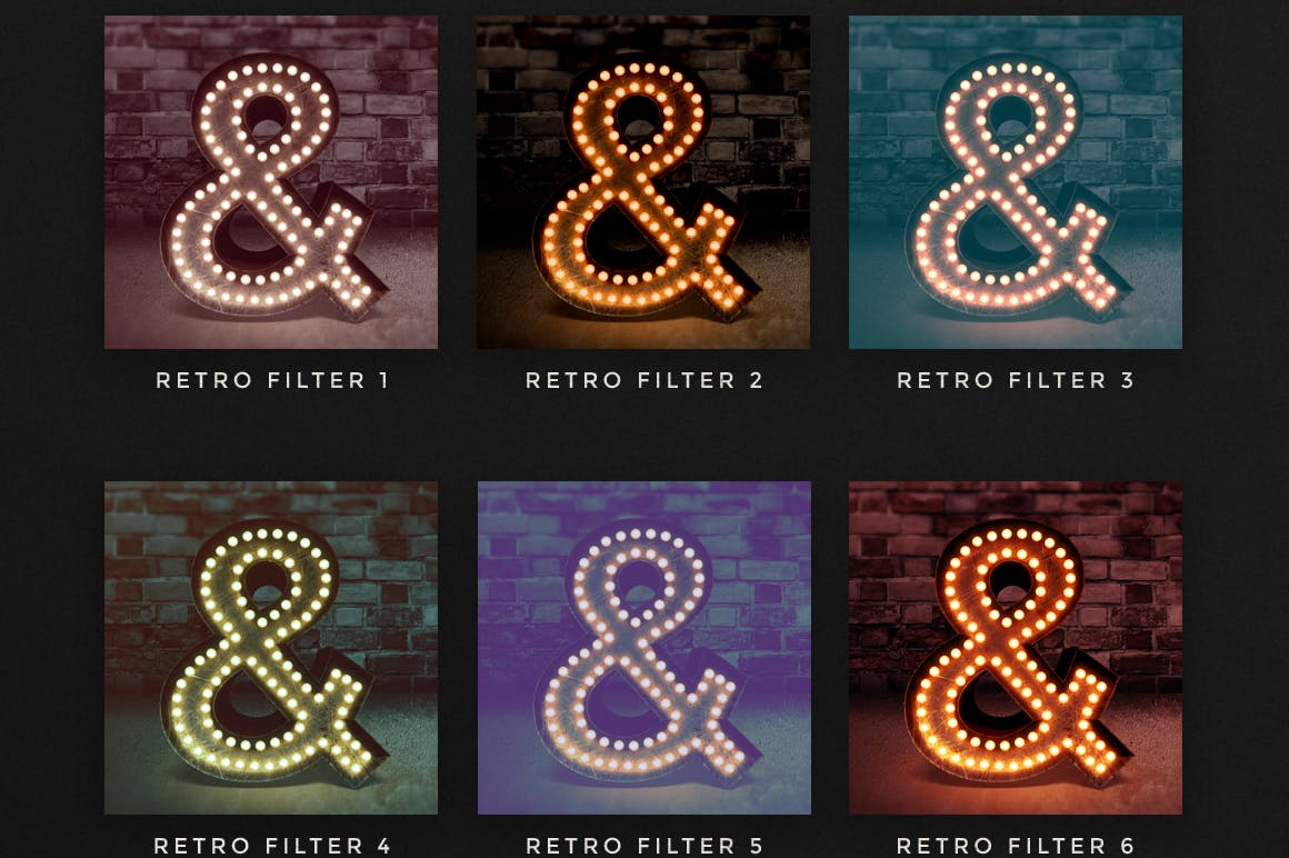 复古添加杂色照片调色滤镜PS动作合集 Photoshop Retro Photo Kit插图(9)