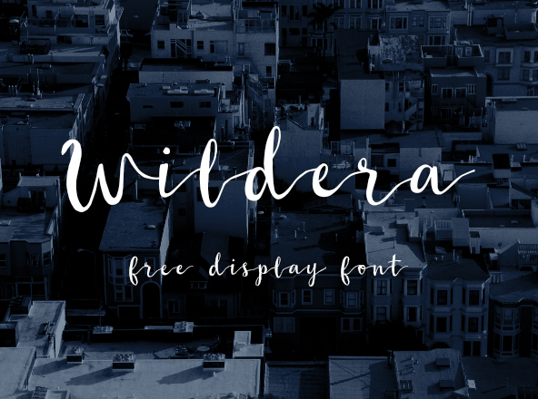 英文连笔书法字体下载 Wildera Display Font