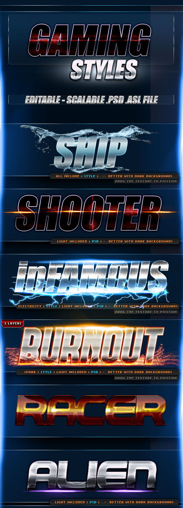 震撼+屌炸天的PS图层样式合集[PSD,868MB]插图(5)