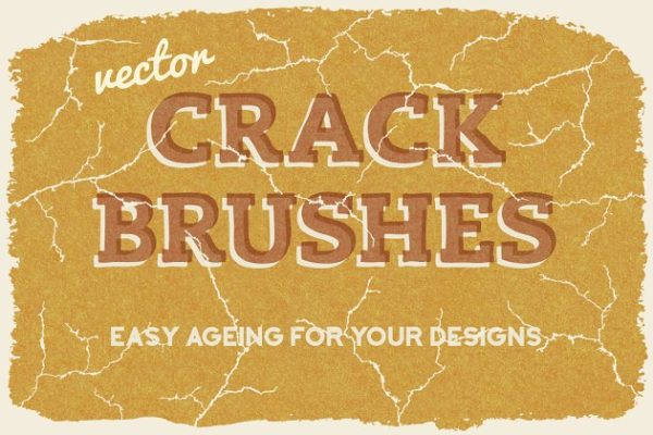 矢量裂纹AI笔刷 Vector Crack Brushes