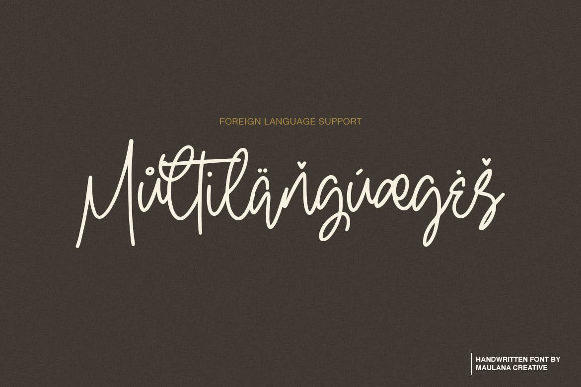 钢笔签名风格英文手写字体素材库精选 Oterdin – Handwritten Font插图(2)