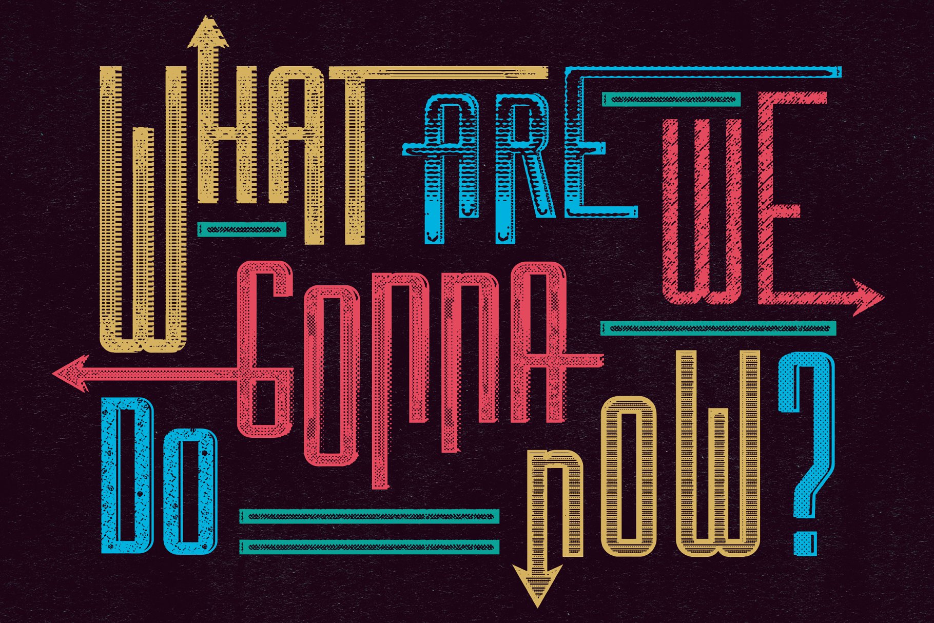 40款80年代复古AI字体样式&动作 80s PRESS for Adobe Illustrator插图(4)