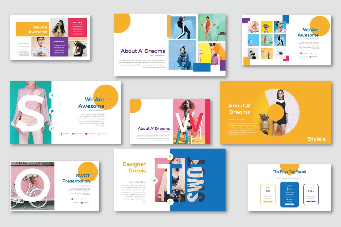 时尚现代的谷歌幻灯片模板PPT插图(5)