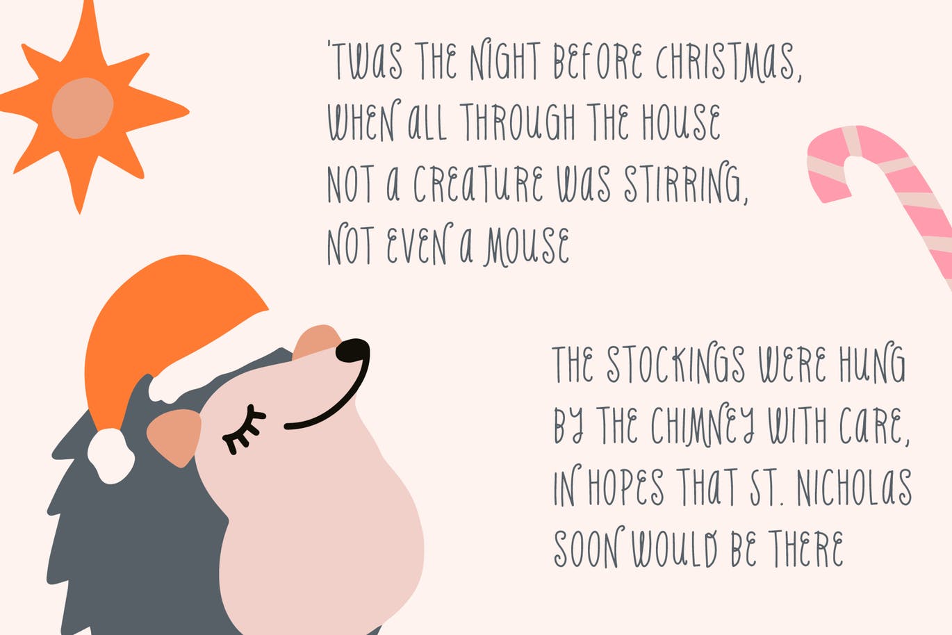 假期主题设计适用英文优雅书法字体 Holly Jolly Holiday Font插图(2)