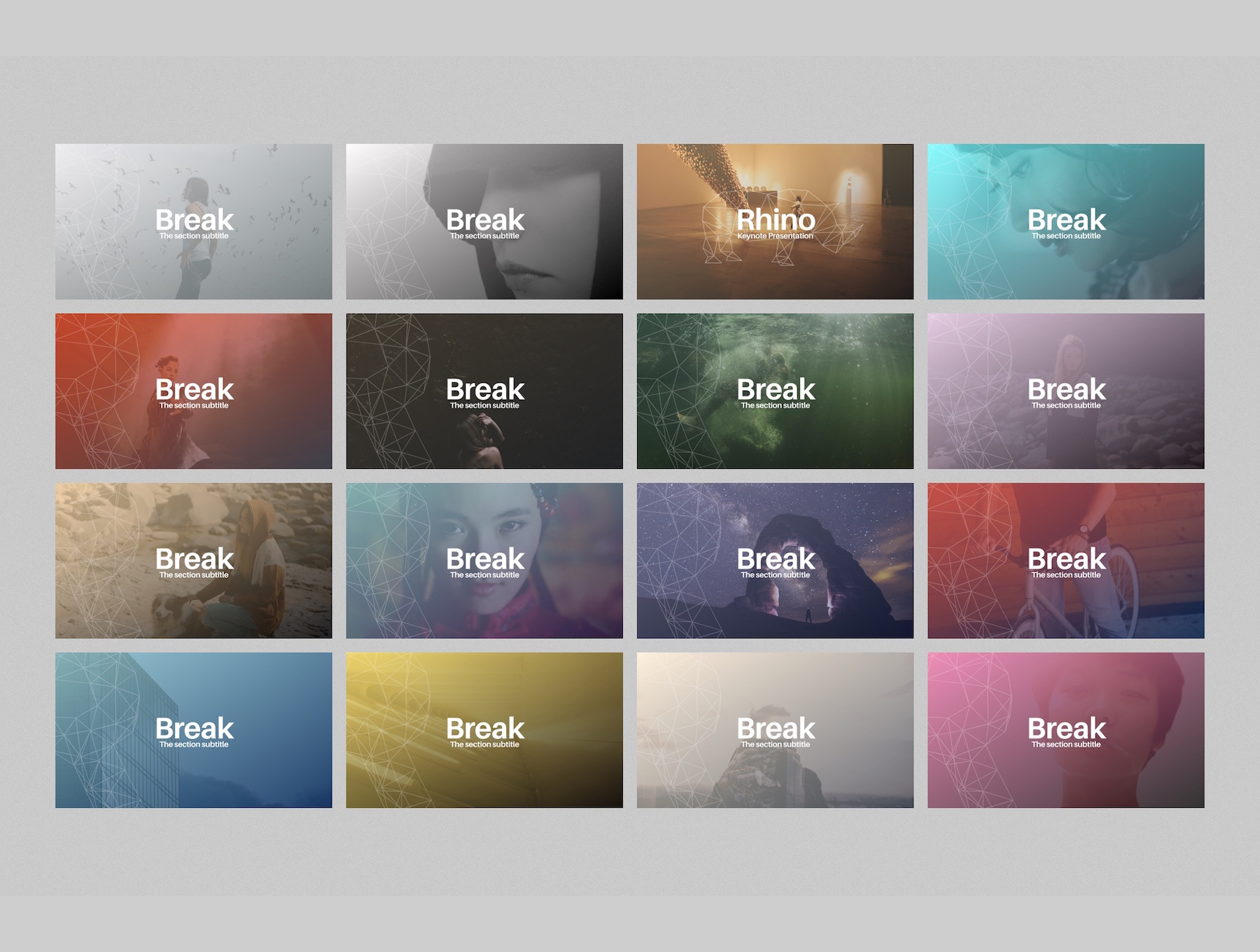 素材库下午茶:时尚高端多用途的素材库精选Keynote模板插图(2)